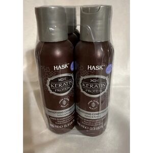 Hask Keratin Protein Smoothing Conditioner 3.3oz Travel Size Lot of 6